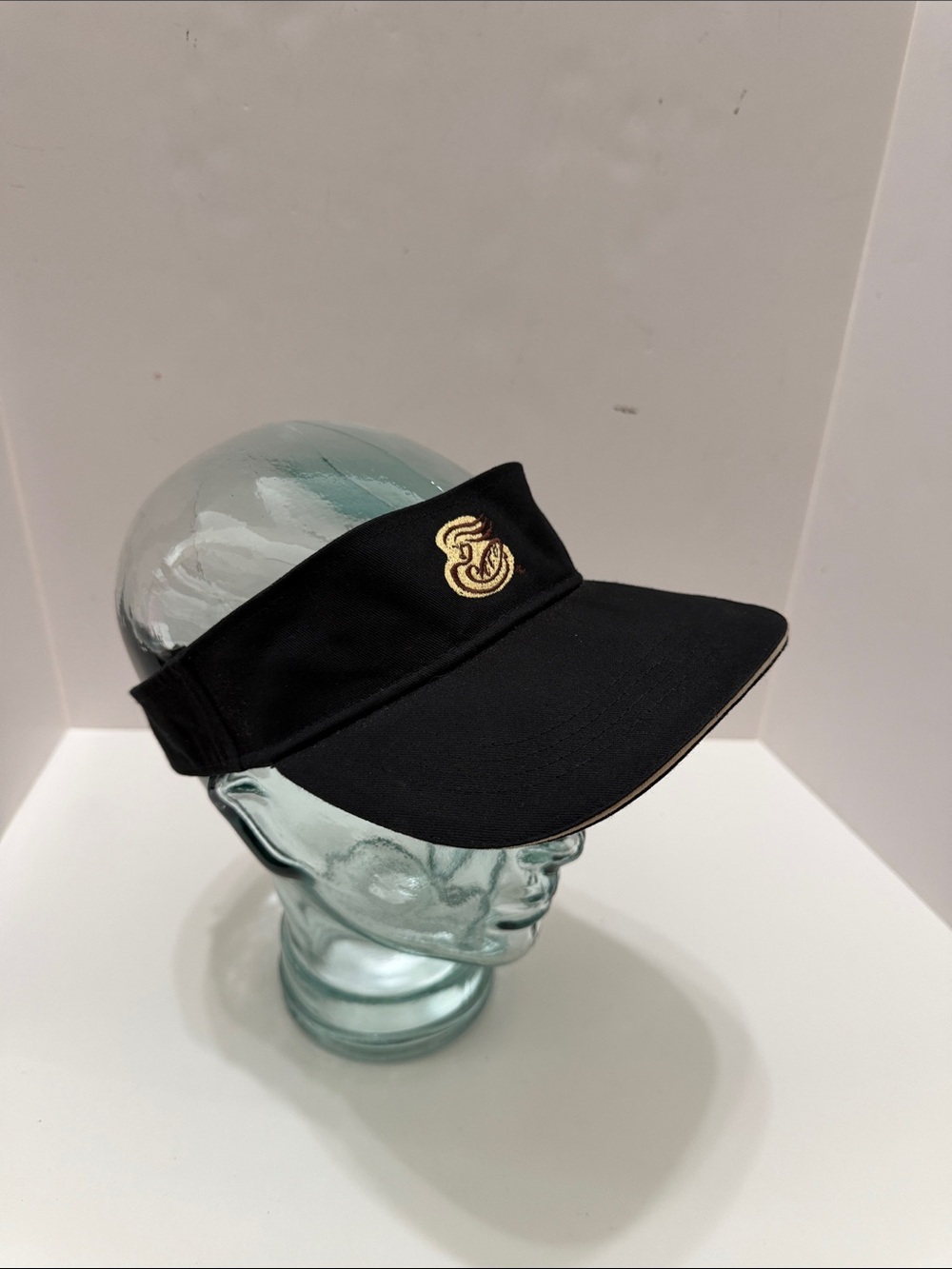 Men's Black Visor with Panera Bread Embroidered Crest